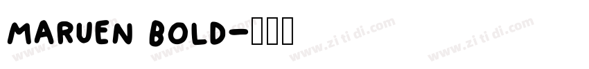 maruen bold字体转换